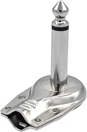 JWQFBC GITARFTEN Pedal Plug Mono Male Plug Patch Cable for Loudspeaker Microphone Plugs, Silver