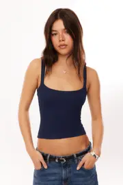 [Supré] Supré - Riri Scoop Neck Tank - Varsity navy S VARSITY NAVY