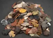 ** 10 PC River Washed Flint Arrowheads Ohio Collection Points Size 1"-1.2" **