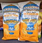 Trader Joe's BAMBA puffed peanut & corn snacks 3.5oz 100g (2 Bags)