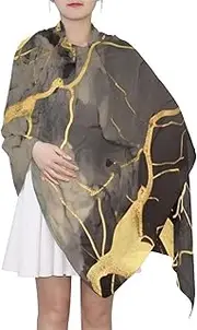 [ODAWA] Women's Long Scarf Shawl Wrap Soft Fashion Lightweight Chiffon Silk Scarves