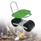 Garden Work Seat Rolling Seat Heavy Duty Garden Stool with Wheels Rolling