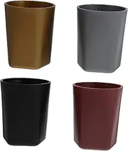 JOINPAYA 4Pcs Dice Cup Set Professional KTV Game Dice Holder Plastic Cups for Craps Backgammon Party Game Props