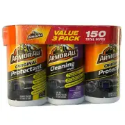 1426730 ArmorAll Original Protectant Wipes (50 Count), Car Cleaner, 070612193681