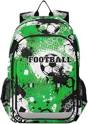 [ODAWA] Facial Expressions Light Teal Waterproof School Backpack Sturdy Durable Travel Gifts Presents Girls Boys Backpack