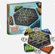 Chain Triangle Chess Game, Engaging Triggle Rubber Band Strategy Game