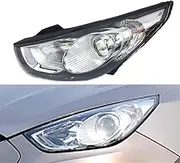 Headlights Assembly for Hyundai IX35 2009~2012 Headlights Car Headlamp Assembly Front Whole Auto Light Assembly with Motor Adjust Headlight Assembly(1 Piece Left Side)