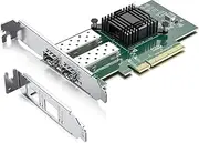 10Gb Ethernet Network Adapter Card- for Intel 82599ES Controller X520-DA2 Network Interface Card (NIC) PCI Express X8, Dual SFP+ Port Fiber Server Adapter
