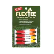 Flex Tee Flexible Golf Tees (8 Pack), Florescent Red/Orange/Yellow - NEW!