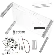 SWOOMEY 1Set Transparent Open Frame Computer Case for Motherboard Compact Sturdy Design for Testing Easy Transport Compatible with DIY Builds and Graphics Cards