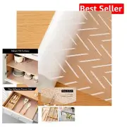 Alabaster White Non-Adhesive Shelf Liners - Scratch Protection with Modern Flair
