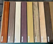 WALNUT PADAUK MAPLE YELLOWHEART PURPLEHEART WENGE ZEBRAWOOD CHERRY 16 X 2 X 3/4