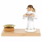 Singing White Angel Candleholder