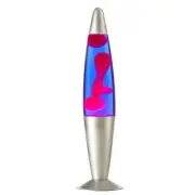 Urban Shop 16" Pink/Purple Lava Motion Volcano Lamp, Pink Wax in Purple Liquid,