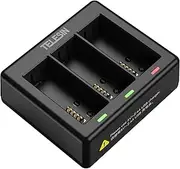 TELESIN Triple Battery Charger Enduro Batteries Charger with Type-C USB Cable for GoPro HERO13 and GoPro 13 Black Enduro Battery Charger
