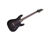 Schecter 430 C-6 Deluxe Solid-Body Electric Guitar, Satin Black