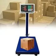 [LNNLUU] Commercial Digital Postal Scales, Electronic Computing Platform Scale, Load Capacity Up to 150 Kg/330 Lb, LCD Display, for Luggage Shipping Mailing Package Price,Blue
