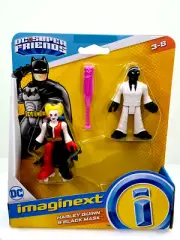 NOC Imaginext Harley Quinn & Black Mask Figure Set DC Super Friends 2019