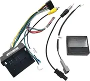16 PIN Wiring Harness CANBUS Decoder Box Compatible for Peugeot Partner 2015-2018 Compatible for Citroen Berlingo 2015-2018 Android Radio