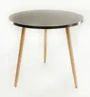DECOMIL - Modern Side Table | Round End Table | Coffee Table for Small Spaces