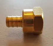 (100) 1/2" PEX X 1/2" FEMALE NPT THREADED ADAPTER BRASS CRIMP FITTING LEAD FREE