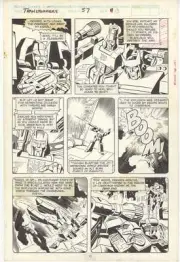 Transformers #57 Pg 13 Jose Delbo Megatron Ratchet Decepticons