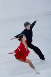 Marina Leonidova Vladimir Bogolyubov Pairs ice skating event - 1976 Old Photo 2