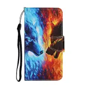 Wolf Fight Flip Wallet Phone Case For iPhone 11 12 13 Pro Max XR XS 6 7 8 SE