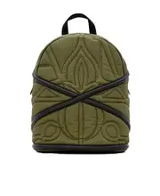 Alexander McQueen Quilted Zipped Backpack One size Green