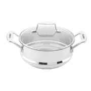 16/18/20cm Multi Steamer Insert with Lid SCANPAN Impact Cookware Kitchen