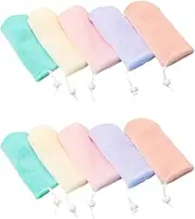 SOESFOUFU 2sets Portable Mesh Soap Bag Travel Soap Holder Mesh Pouch for Shower 5pcs*2
