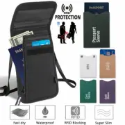 Thin Leather RFID Blocking Passport Travel Wallet Holder ID Cards Cover Case
