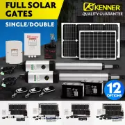 KENNER Swing Gate Opener Automatic Full Solar Power Remote Control