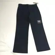 Dockers Boys Slim Pant Flat Front Adjustable Waist Approved School Wear 6 Blue