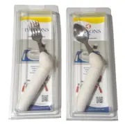 2 pc Parsons ADL Comfort Grip Featherlite Right Hand Fork & Spoon Set