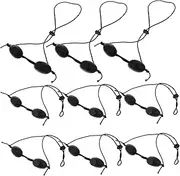 HAMPPLIES 10Pcs Multi Function Eye Patches UV Protection Goggles for Ipl LED and Cosmetic Treatments Comfortable Design for Sunbathing and Beauty Procedures Black