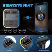 Car Wireless Bluetooth FM Transmitter MP3 Player USB New Charger 12V-24V D7C2