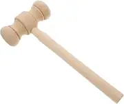ERINGOGO Unique Design Judge Hammer Toy Wooden Mallet Boys and Girls Toy Gavel Judge Gavel Costume Accessory Mini Hammers for Family Fun