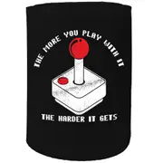 Stubby Holder - The More You Play With It The Harder It Gets - Funny Novelty Birthday Gift Joke