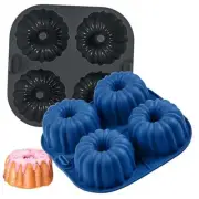 Silicone Air Fryer Bunt Cake Pan for Baking, Nonstick BPA Free Fluted Small