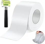 Telsitine RV Roof Tape, 4 Inch x 50 Foot White RV Sealant Tape with Roller, UV & Weatherproof Sealant Roofing Tape Butyl Tape for RV Repair, Window, Boat Sealing, Truck Camper Roof Leak