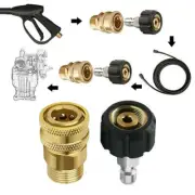 2x pressure washer adapter set 5000PSI M22 3/8 inch quick coupling M22 1 LOVE*