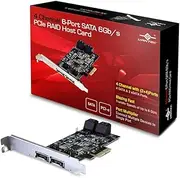 Vantec 4-Channel 6-Port SATA 6GB/S PCIe RAID Host Card with HyperDuo Technology (UGT-ST644R)