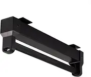 Pull-Out Closet Valet Rod, Bearing 25kg Retractable Closet Rod, Aluminum Alloy Sliding Wardrobe Organizer Pants Rack, Mute Track Extendable Hanger, Adjustable Clothes Rail (Color : Black, Size : 44.