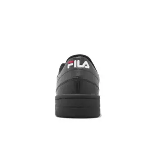 Fila 休閒鞋 Court OG LUX 男鞋 女鞋 黑 全黑 皮革 微增高 中性款 低筒 4C301X001