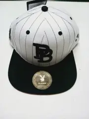 Playboy Hat Cap Black Tux Pinstripe Snapback Snap Back Bunny Lids...