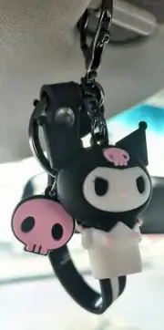 Sanrio KUROMI Hello Kitty Key Chain Keyring Bag Charm Holder Backpack Cute NEW