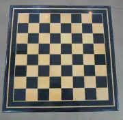 Black Marble Chess Table Top, Marble Chess Semi Precious Art, Christmas Eve