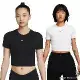 Nike 女裝 短袖上衣 短版 合身 黑/白 FB2874-010/FB2874-100
