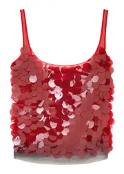 16 Arlington Hornet Embellished Tulle Tank - Red - 12 (UK12 / M) 12 (UK12 / M)